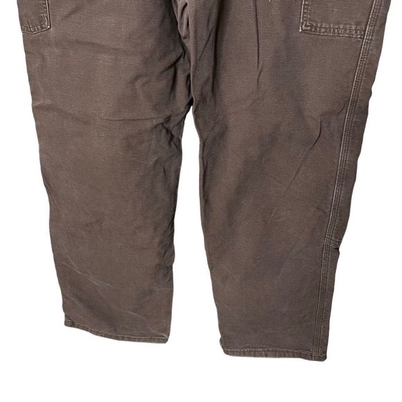 VTG Carhartt Double Knee Dungaree Pants 40X32 - Picture 6 of 8